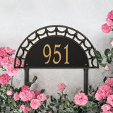 Whitehall Federal Signature Extra Grande Lawn 1-Line Personalized Address Plaque - lifestyle