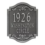 Whitehall Glen Haven Signature Grande Wall 3-Line Personalized Address Plaque - Smoke Grey