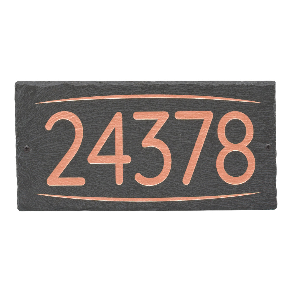 Whitehall Lainey 1-Line Etched Wall Slate Personalized Sign - Copper