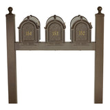 Whitehall Multi Mailbox Triple Package Personalized Plaque - Bronze