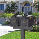 Whitehall Multi Mailbox Dual Capitol Package Personalized Plaque - lifestyle
