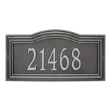 Whitehall Arbor Signature Extra Grande Wall 1-Line Personalized Address Plaque - Smoke Grey