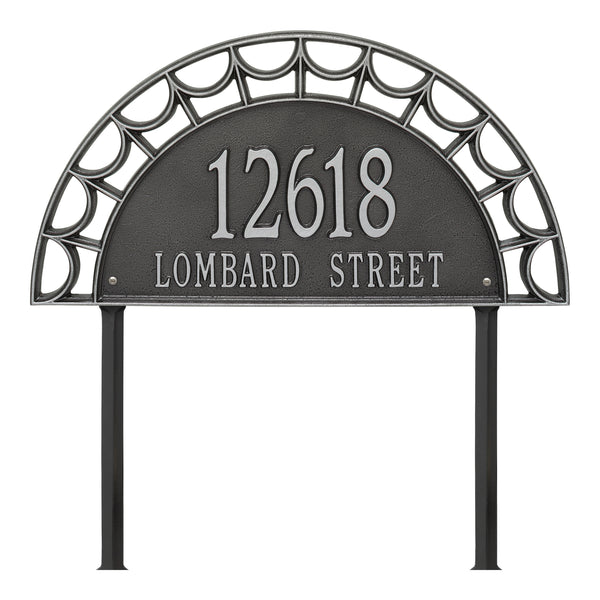 Whitehall Products Whitehall Federal Signature Extra Grande Lawn 2-Line Personalized Address Plaque