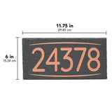 Whitehall Lainey 1-Line Etched Wall Slate Personalized Sign - dimensions