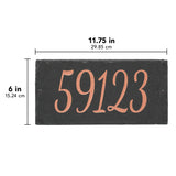 Whitehall Lorelai 1-Line Etched Wall Slate Personalized Sign - dimensions
