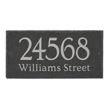 Whitehall Lianne 2-Line Etched Wall Slate Personalized Sign - Silver