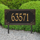 Whitehall Penbrook Signature Extra Grande Lawn 1-Line Personalized Address Plaque - lifestyle