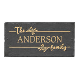 Whitehall Linette 1-Line Etched Wall Slate Personalized Sign - Gold