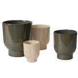Fischer Glossy Footed Pots By Accent Decor