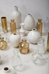 Francesca Speckled Glossy Bud Vases By Accent Decor