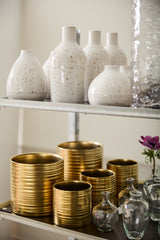 Francesca Speckled Glossy Bud Vases By Accent Decor