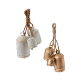 Gathered Hanging Metal Decorative Bell By Accent Decor