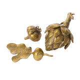 Gilded Veggies Antique Gold Textured Decorative Accent By Accent Decor