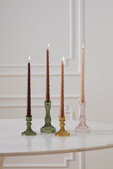 Gillian Glass Candleholders By Accent Decor