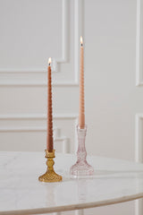 Gillian Glass Candleholders By Accent Decor