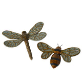Glazed Wing Wall Decor By Accent Decor