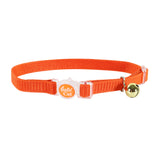 Safe Cat Adjustable Snag-Proof Breakaway Cat Collar - Sunset Orange