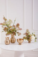 Golden Love Metal Decorative Vessels By Accent Decor