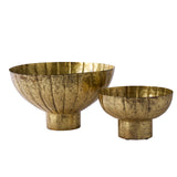 Golden Shine Footed Bowls By Accent Decor