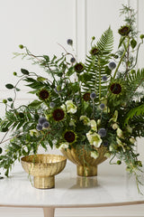 Golden Shine Footed Bowls By Accent Decor