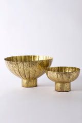 Golden Shine Footed Bowls By Accent Decor