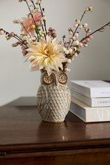 Great Grey Owl Ceramic Bud Vase By Accent Decor