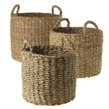 Hacienda Natural Fibers Baskets (Set of 3) By Accent Decor