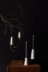Phantom Ceramic Candleholders By Accent Decor