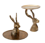 Halcyon Hare Antique Gold Metal Decorative Figurine By Accent Decor