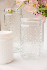 Hobnail Glass Decorative Jars By Accent Decor