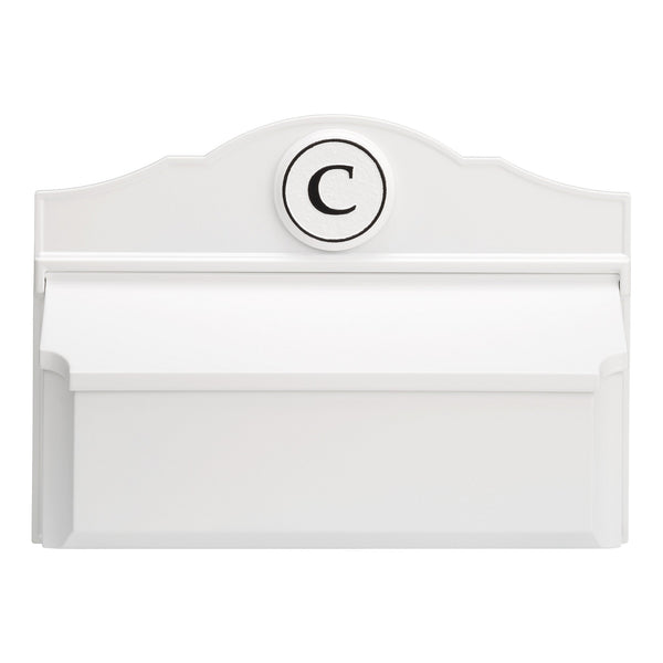 Whitehall Products Whitehall Colonial Wall Mailbox Package #3 (Mailbox & Personalized Monogram)