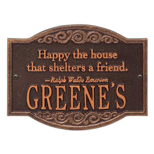 Whitehall Products Whitehall Emerson Quote Personalized Plaque