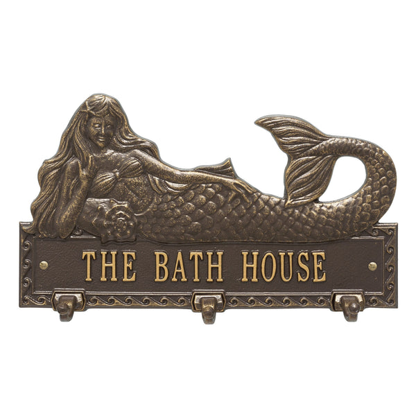 Whitehall Products Whitehall Mermaid Hook Personalized Plaque