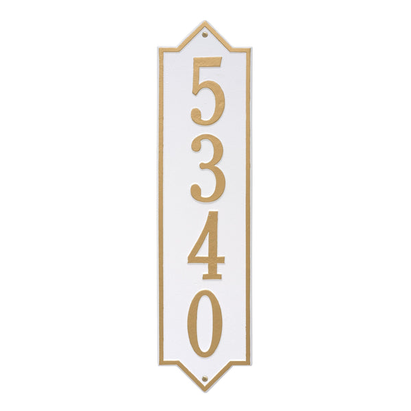Whitehall Products Whitehall Norfolk Vertical Estate Wall 1-Line Personalized Address Plaque