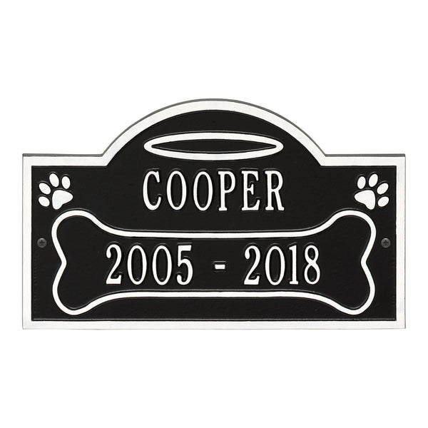 Whitehall Products Whitehall All Dogs Go to Heaven Pet Memorial Wall or Ground Personalized Plaque
