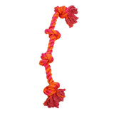 4-Knot Rope Bone - 20" / Orange/Magenta