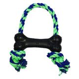 Round Bone with Rope Handle - Blue/Green