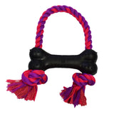 Round Bone with Rope Handle - Purple/Magenta