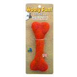 Wooly Fun Felted Wool Flat Bone - Orange