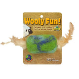 Wooly Fun Felted Wool Cat Toy - Feather Barrel (Large)