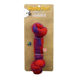 Knotted Rope Bone - 6.5" / Red