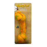 Knotted Rope Bone - 6.5" / Yellow