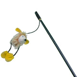 Cat Wand Teaser Toy - with Funny Face Mouse