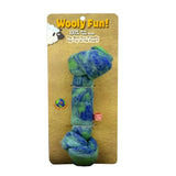 Knotted Rope Bone - 4.5" / Blue