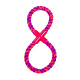 Figure-8 Rope Tug - 10.5" / Purple/Magenta
