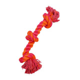 3-Knot Rope Bone - 10" / Orange/Magenta