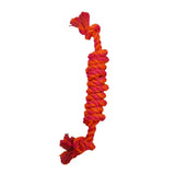 7-Knot Rope Bone - Orange/Magenta