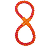 Figure-8 Rope Tug - 15" / Orange/Magenta