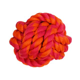 Rope Ball - 4" / Orange/Magenta