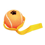Tennis Ball Tug Toy - with Strap / 4"